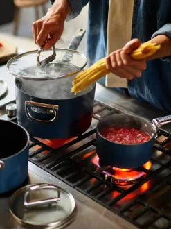 Joseph Joseph|Joseph Joseph Space Folding Handle Ceramic Nonstick 15cm Saucepan and Lid