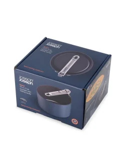 Joseph Joseph|Joseph Joseph Space Folding Handle Ceramic Nonstick 19cm Saucepan and Lid