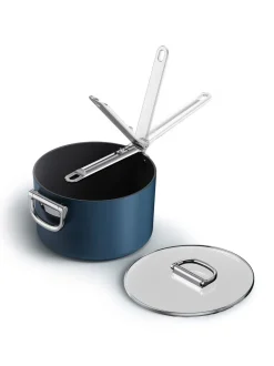 Joseph Joseph*Joseph Joseph Space Folding Handle Ceramic Nonstick 23cm Saucepan and Lid
