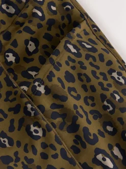 Sportkleding|Leggings En Joggingbroeken*Next - Outdoor legging met fleecevoering en warme handgreep Kaki met dierenprint