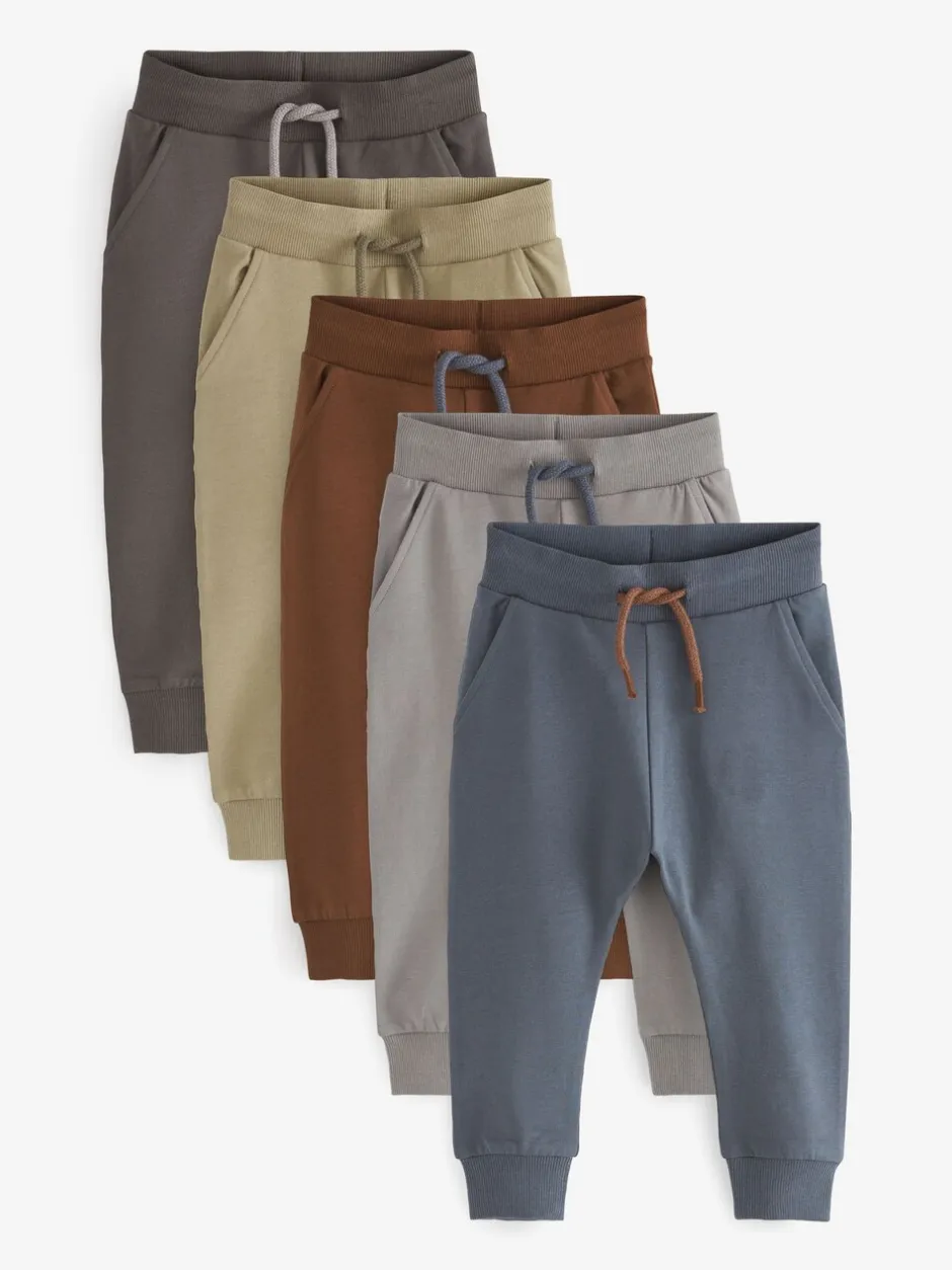 Multipacks|Jeans En Joggingbroeken*Next Kaki/grijs/blauw - Verpakking van 5 joggingbroeken (3mnd-7jr)