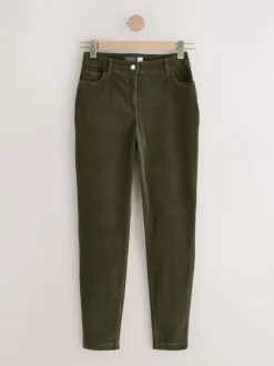 Broeken*Next - Cord Skinny Hourglass Trousers Kakigroen