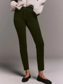 Broeken*Next - Corduroy skinny broek Kakigroen