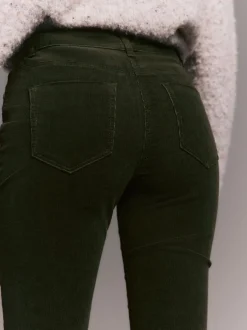 Broeken*Next - Corduroy skinny broek Kakigroen