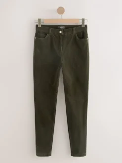 Broeken*Next - Corduroy skinny broek Kakigroen
