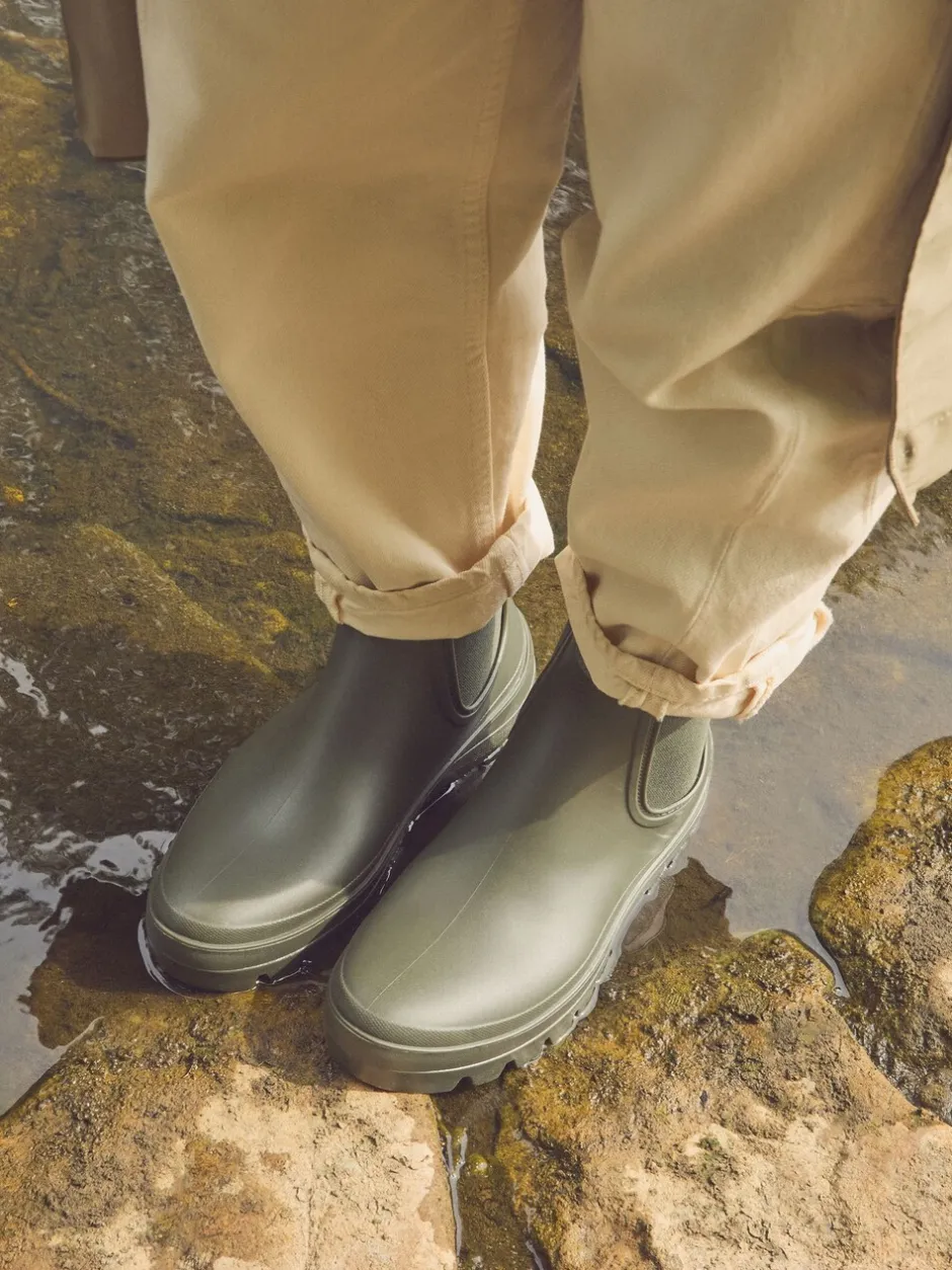 Laarzen|Boots|Next - Faux Fur Lined Chelsea Ankle Wellies Kakigroen