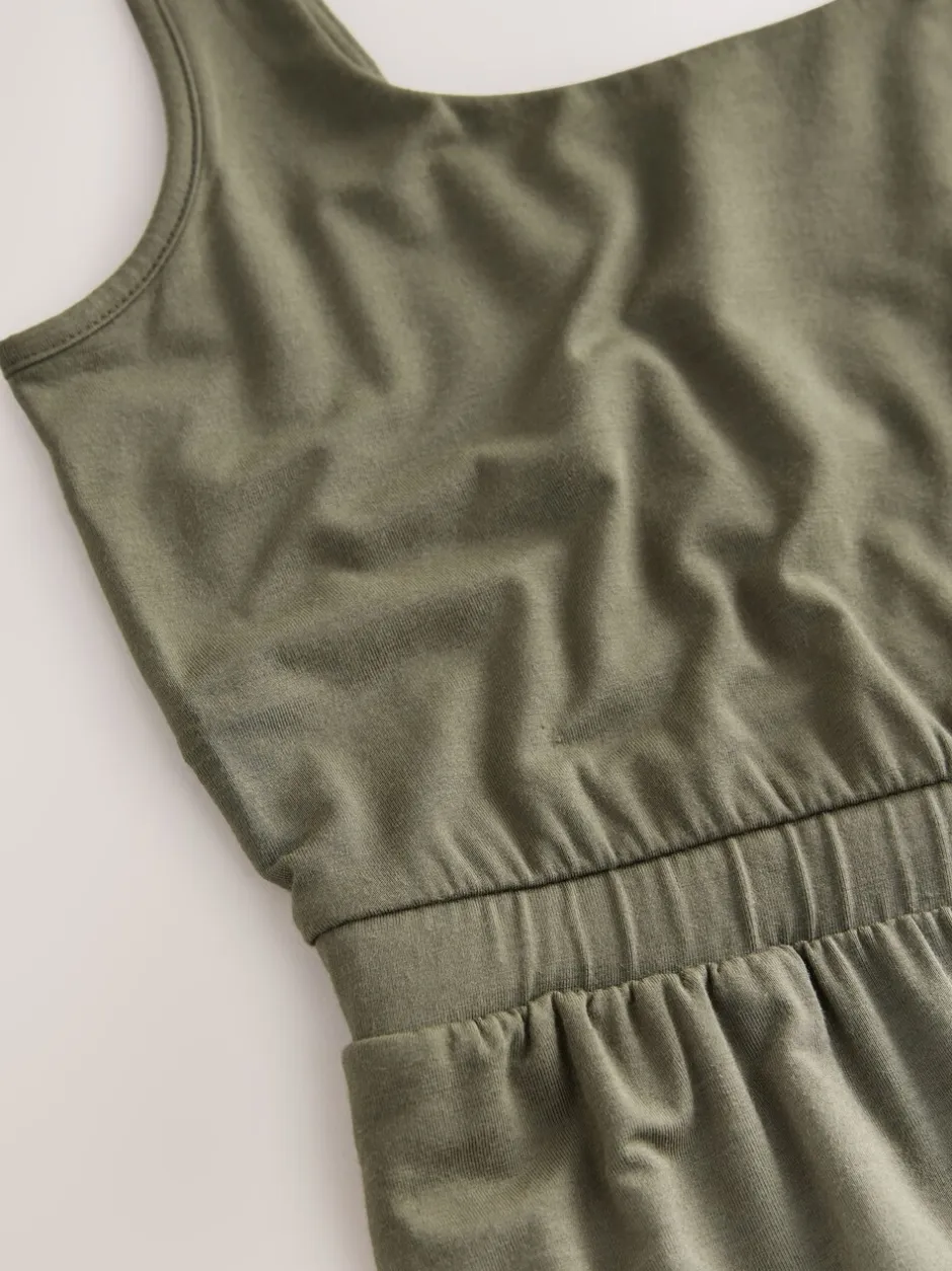 Jumpsuits En Playsuits*Next - Jersey jumpsuit Kakigroen