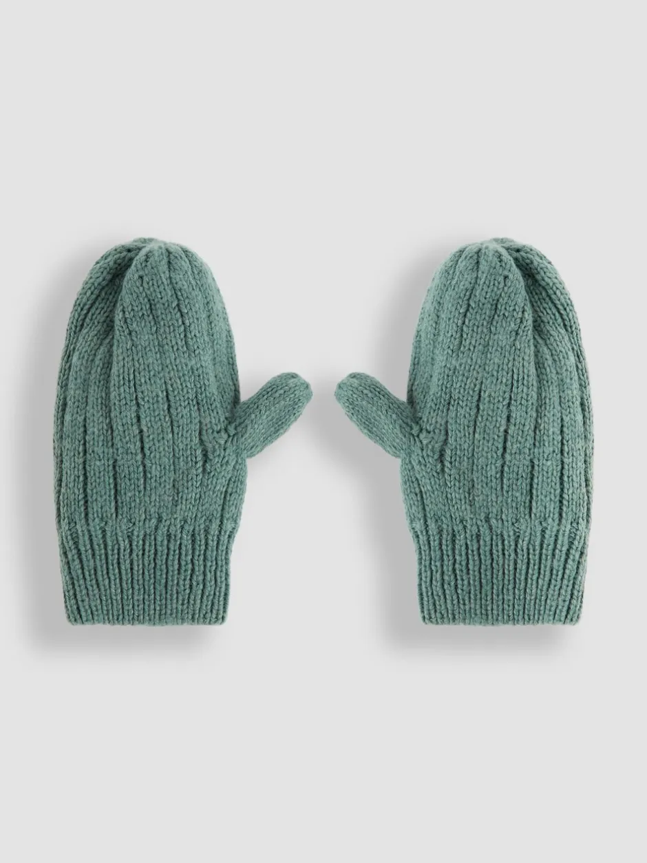 Mutsjes En Antikrabwantjes|Mutsen, Handschoenen En Sjaals*Jojo Maman Bébé - Knitted Mittens Kakigroen