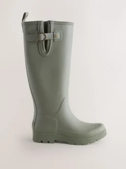 Laarzen|Boots*Next - Premium Faux Fur Lined Knee High Wellies Kakigroen