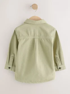 Jassen, Jacks En Kinderwagenpakjes|Shirts*Next - Set van T-shirt en shirt met lange mouwen (3mnd-7jr) Kakigroen