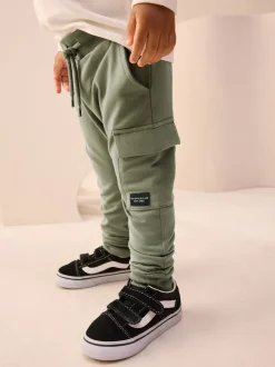 Jeans En Joggingbroeken|Joggingbroeken|Next Kakigroen - Skinny utility-joggingbroek (3mnd -7jr)