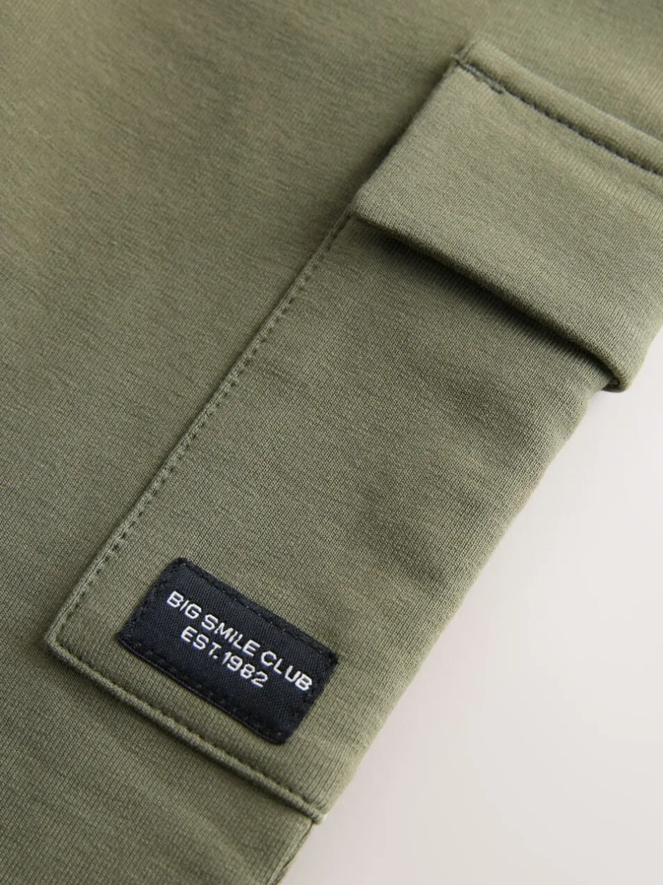 Jeans En Joggingbroeken|Joggingbroeken|Next Kakigroen - Skinny utility-joggingbroek (3mnd -7jr)