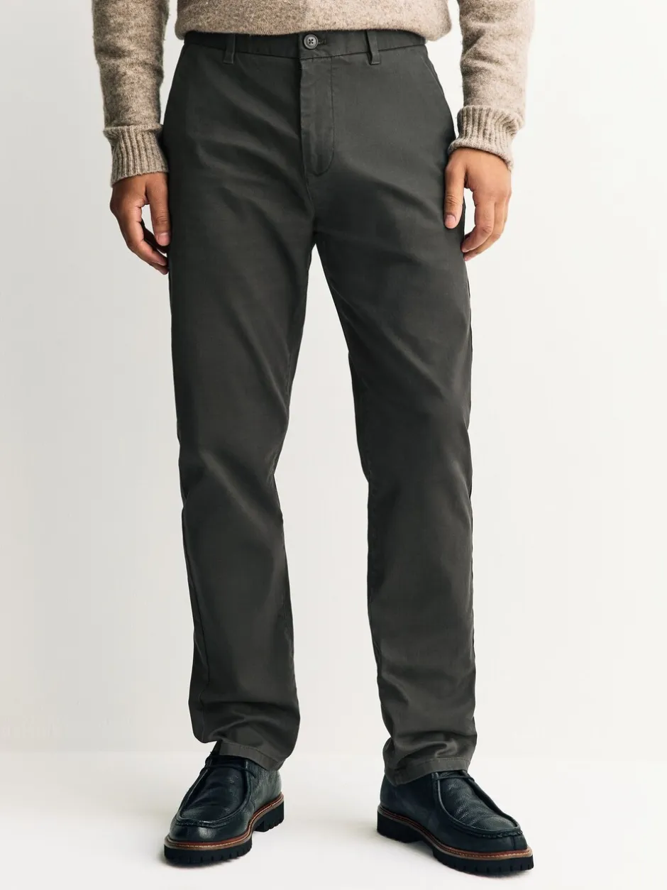 Broeken En Chino's*Next Kakigroen - Slim Fit - Stretchy chino