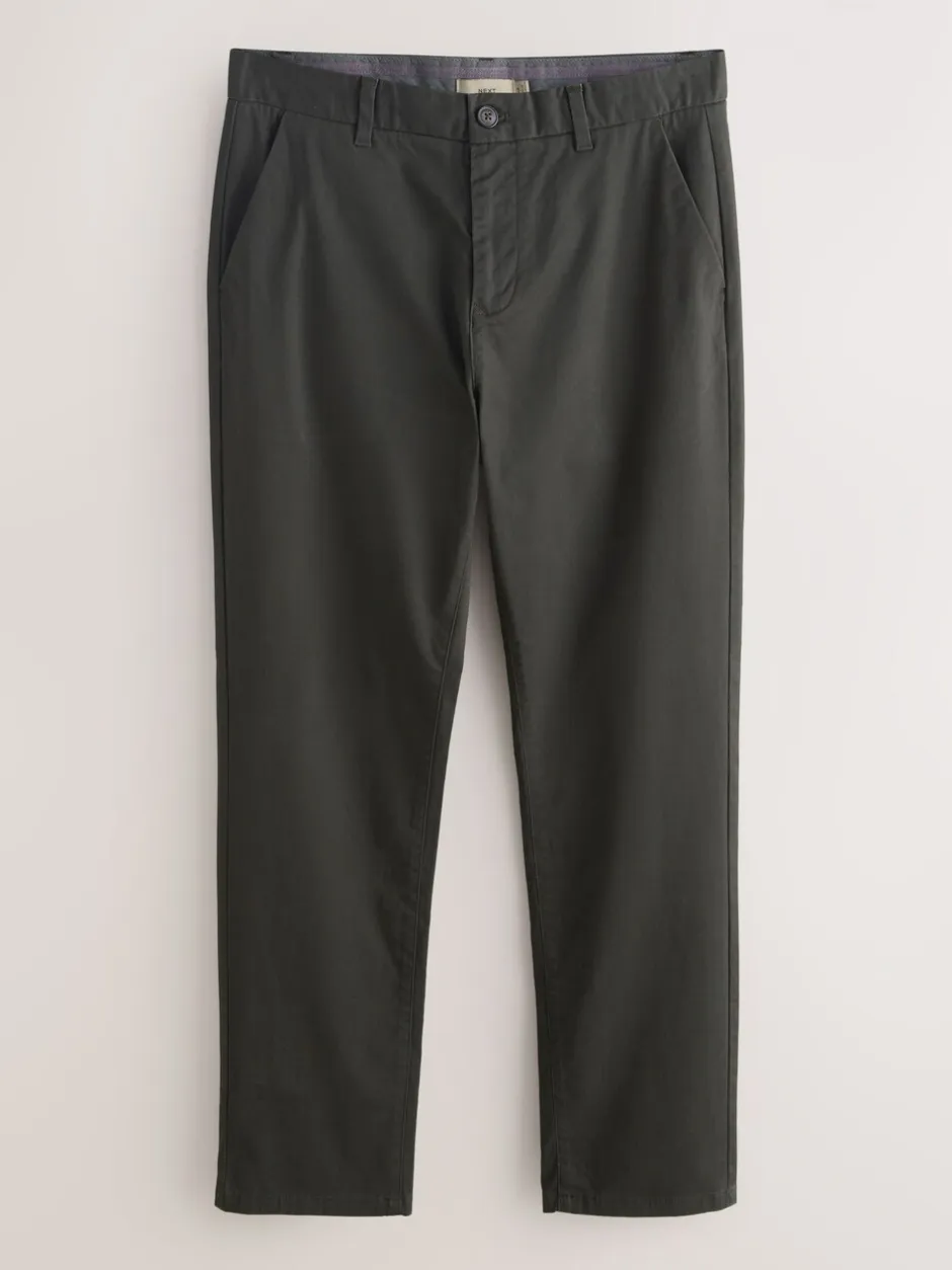Broeken En Chino's*Next Kakigroen - Slim Fit - Stretchy chino