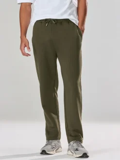 Joggingbroeken|Next Kakigroen - Straight fit - Relaxed Fit Brushback Heavyweight Joggers