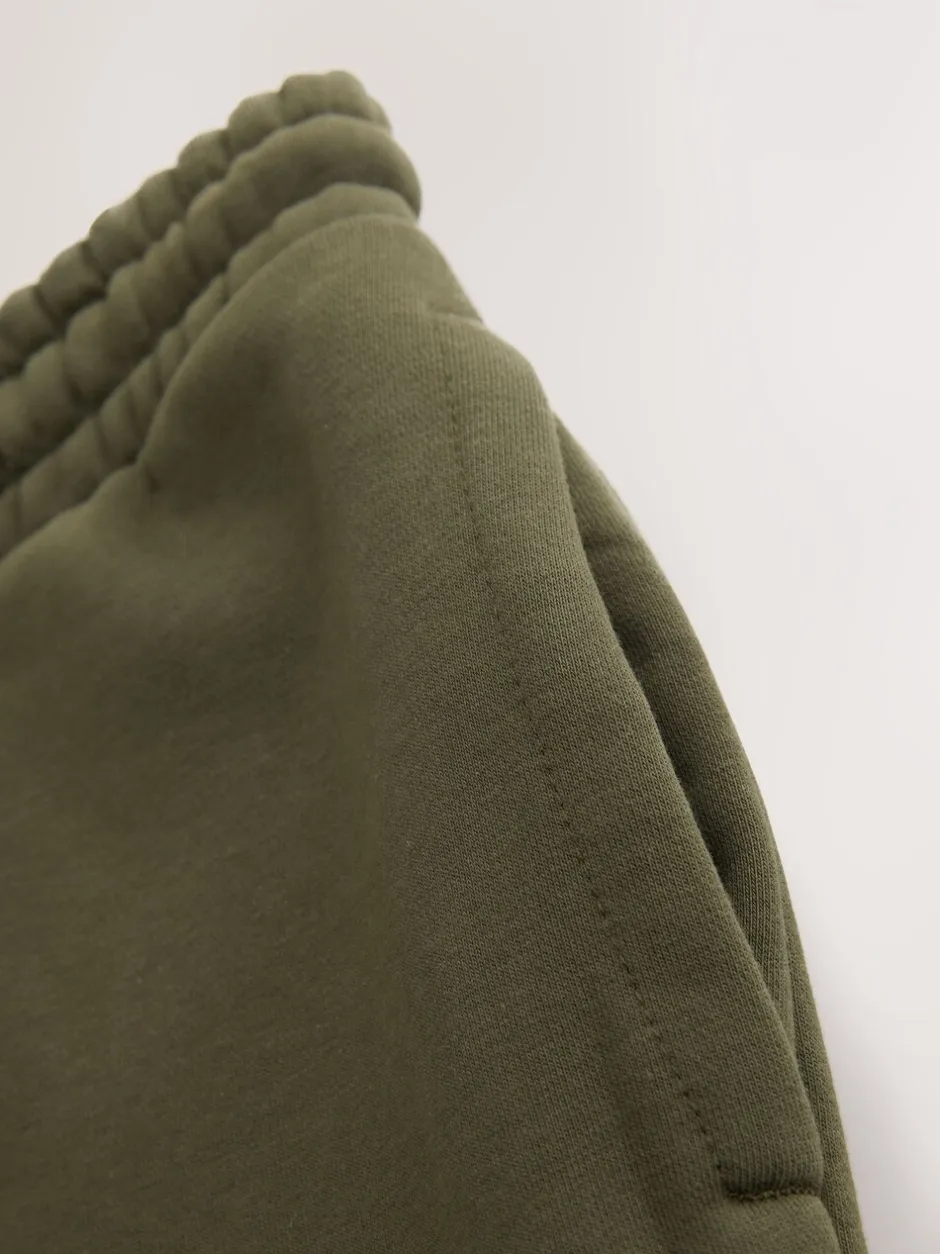 Joggingbroeken|Next Kakigroen - Straight fit - Relaxed Fit Brushback Heavyweight Joggers