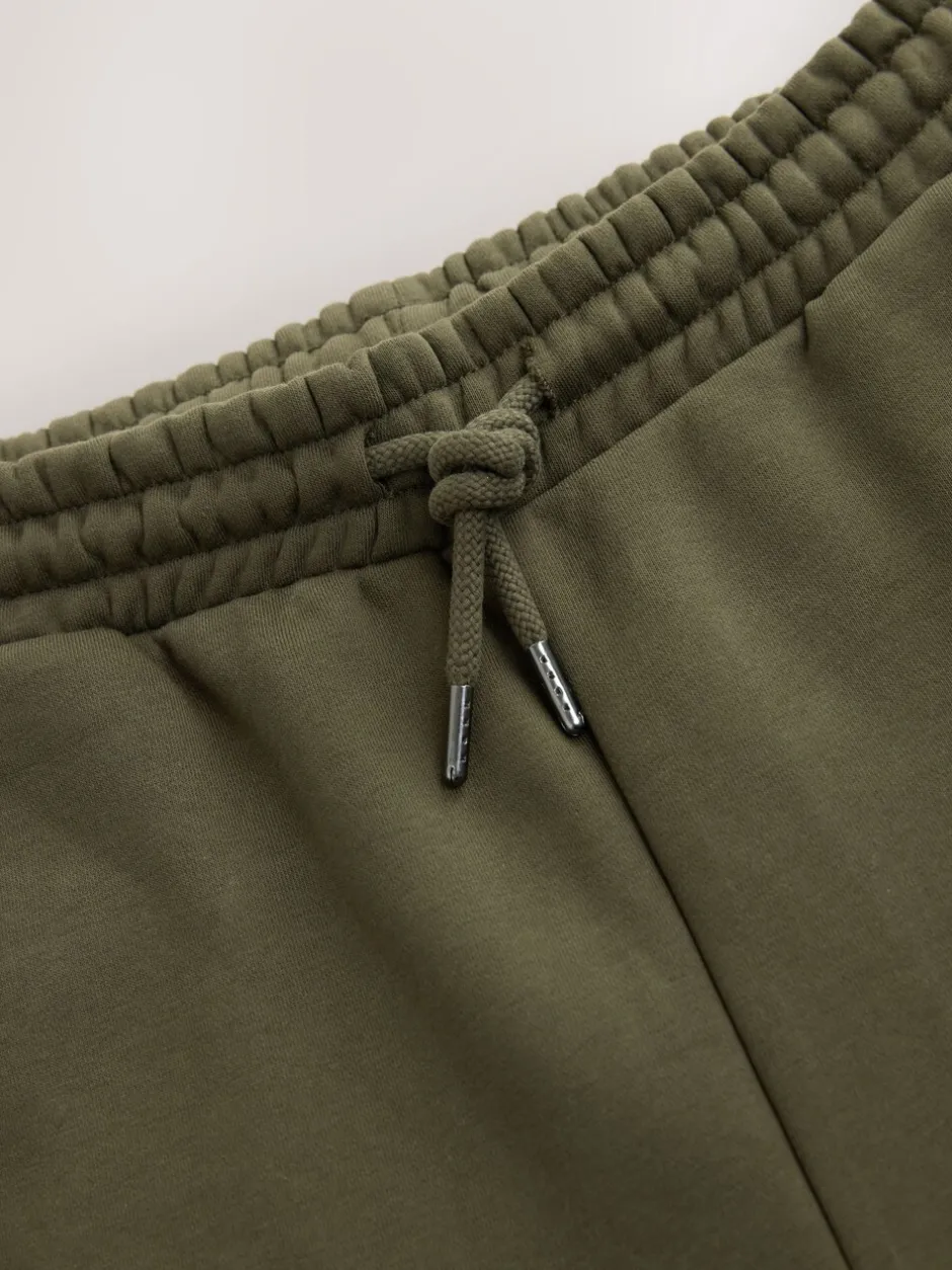 Joggingbroeken|Next Kakigroen - Straight fit - Relaxed Fit Brushback Heavyweight Joggers