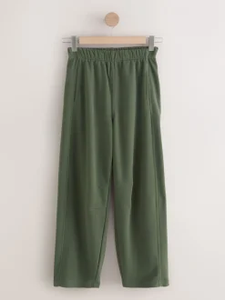 Leggings En Joggingbroeken|Next - Superzachte Peached Essentials Cocoon joggingbroeken met barrel pijpen Kakigroen