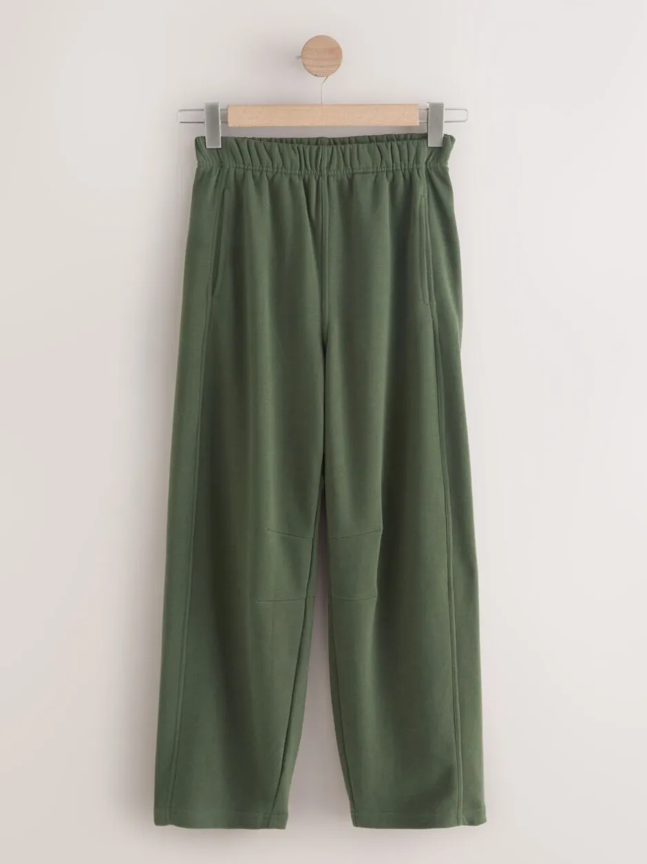 Leggings En Joggingbroeken|Next - Superzachte Peached Essentials Cocoon joggingbroeken met barrel pijpen Kakigroen