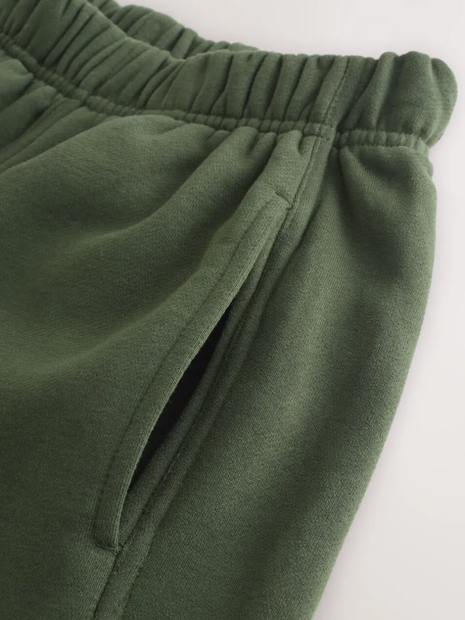 Leggings En Joggingbroeken|Next - Superzachte Peached Essentials Cocoon joggingbroeken met barrel pijpen Kakigroen