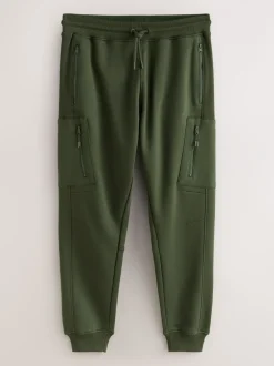 Joggingbroeken*Next - Utility Brushback Heavyweight Cargo Joggers Kakigroen