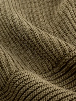 Truien En Breisels|Sweaters En Hoody´S|Next Kakigroen - Utility gebreide hoodie (3-16jr)