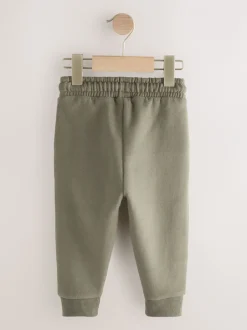 Jeans En Joggingbroeken*Next Kakigroen - Zacht aanvoelende jersey joggingbroek (3 mnd-7 jr)