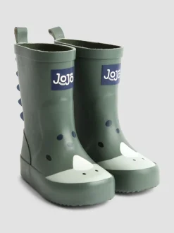 Laarzen|Jojo Maman Bébé - Character Wellies Kakigroen dinosaurus