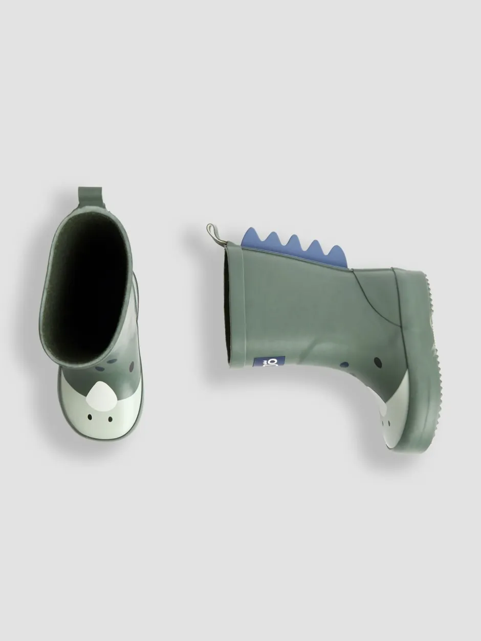 Laarzen|Jojo Maman Bébé - Character Wellies Kakigroen dinosaurus