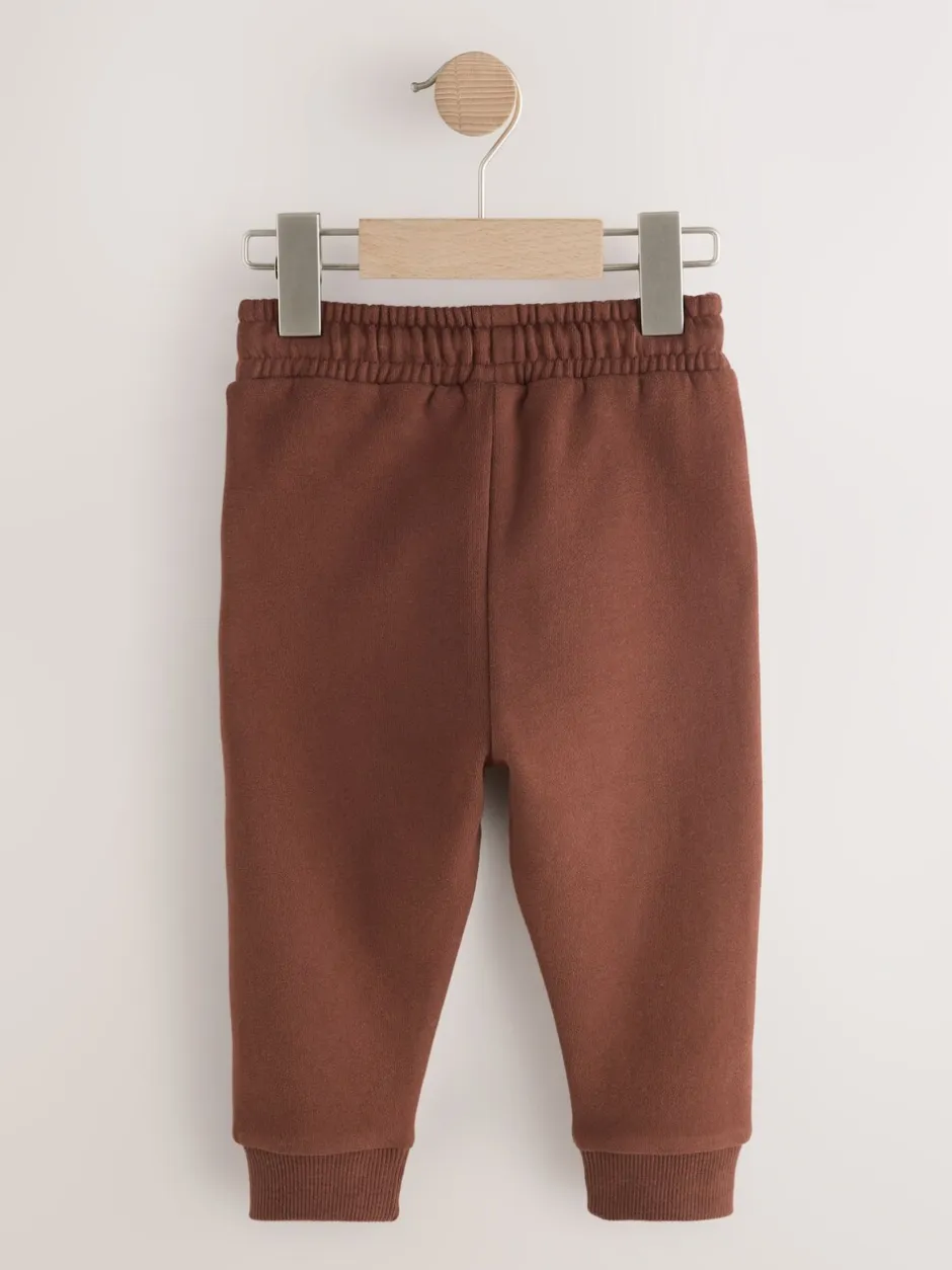 Jeans En Joggingbroeken|Joggingbroeken*Next - Verpakking van 3 zachte joggingbroeken (3 mnd-7 jr) Kakigroen/ Roestbruin/ Ecru