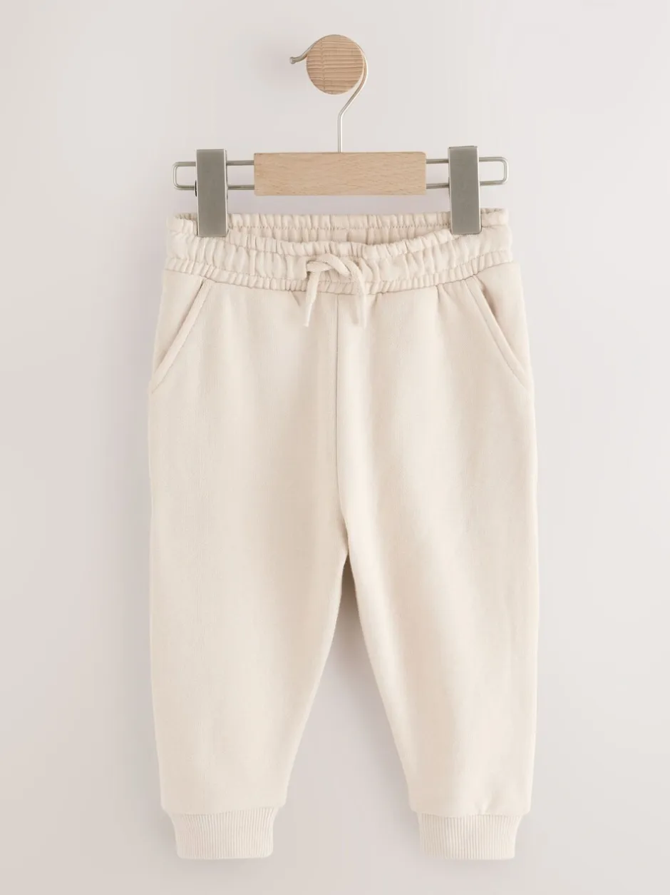 Jeans En Joggingbroeken|Joggingbroeken*Next - Verpakking van 3 zachte joggingbroeken (3 mnd-7 jr) Kakigroen/ Roestbruin/ Ecru