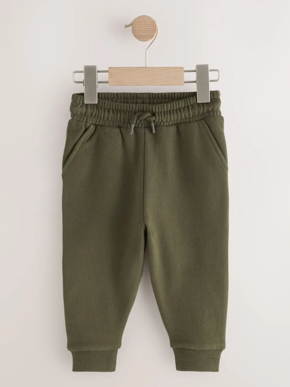 Jeans En Joggingbroeken|Joggingbroeken*Next - Verpakking van 3 zachte joggingbroeken (3 mnd-7 jr) Kakigroen/ Roestbruin/ Ecru