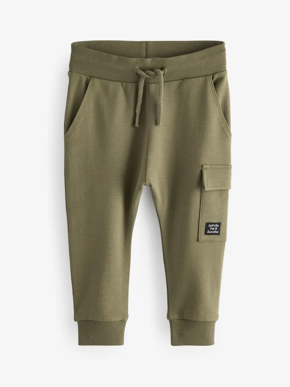 Multipacks|Jeans En Joggingbroeken|Next Kakigroen/grijs/zwart - Set van 3 superskinny utility-joggingbroeken (3 mnd-7 jr)