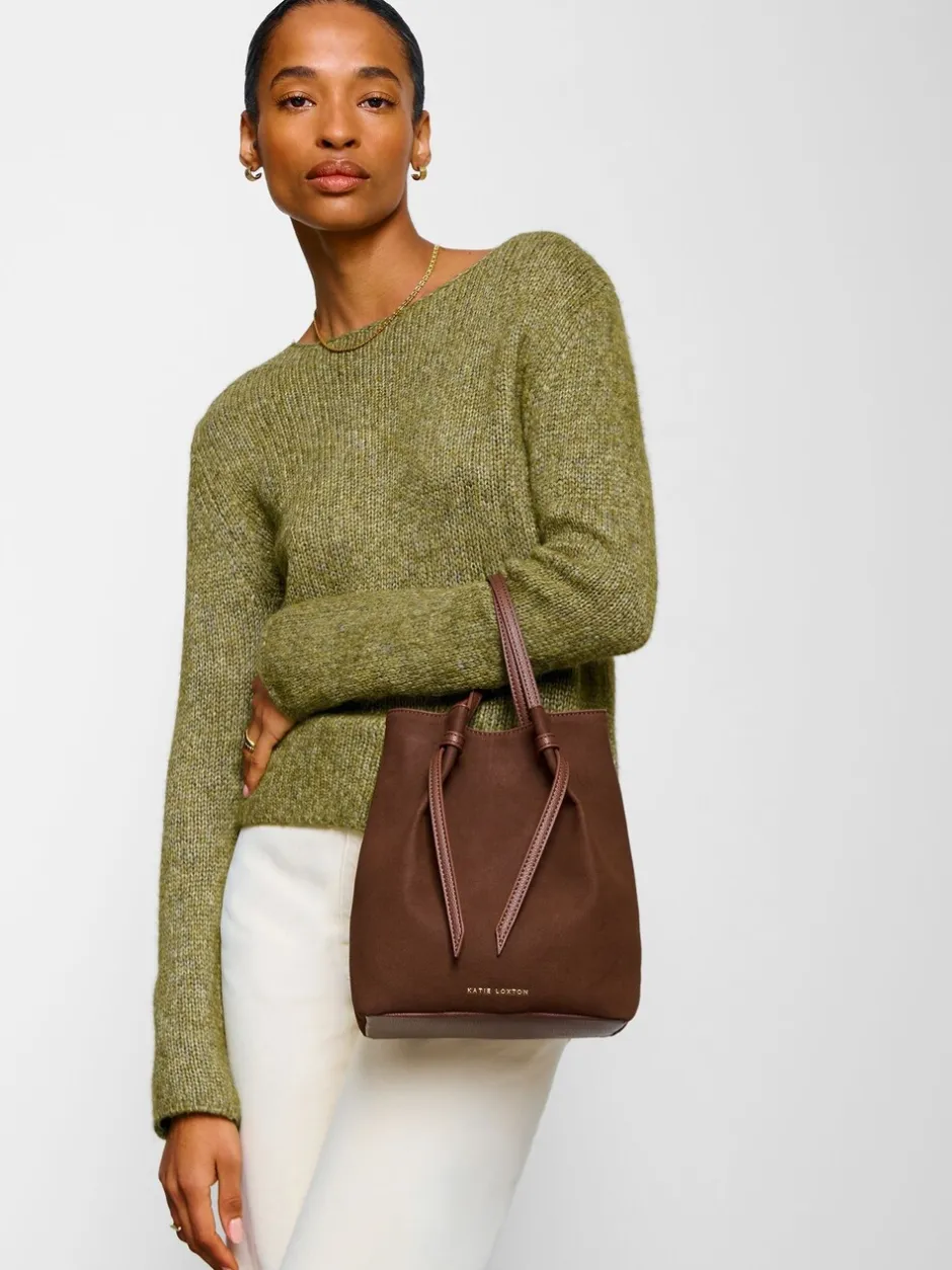 Tassen En Portemonnees|Katie Loxton Celina suèdeachtige bucket bag