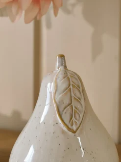 Decoraties|Next Keramisch fruitornament White Speckled Pear