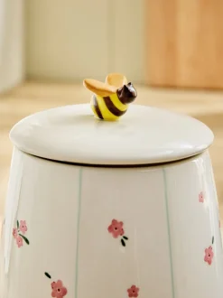 Keukenopslag*Next Keramische koekjespot met bloemen