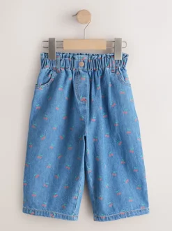 Jeans En Joggingbroeken|Jeans|Next - Jeans met wijde pijpen (3 mnd-7 jr) Kersenprint
