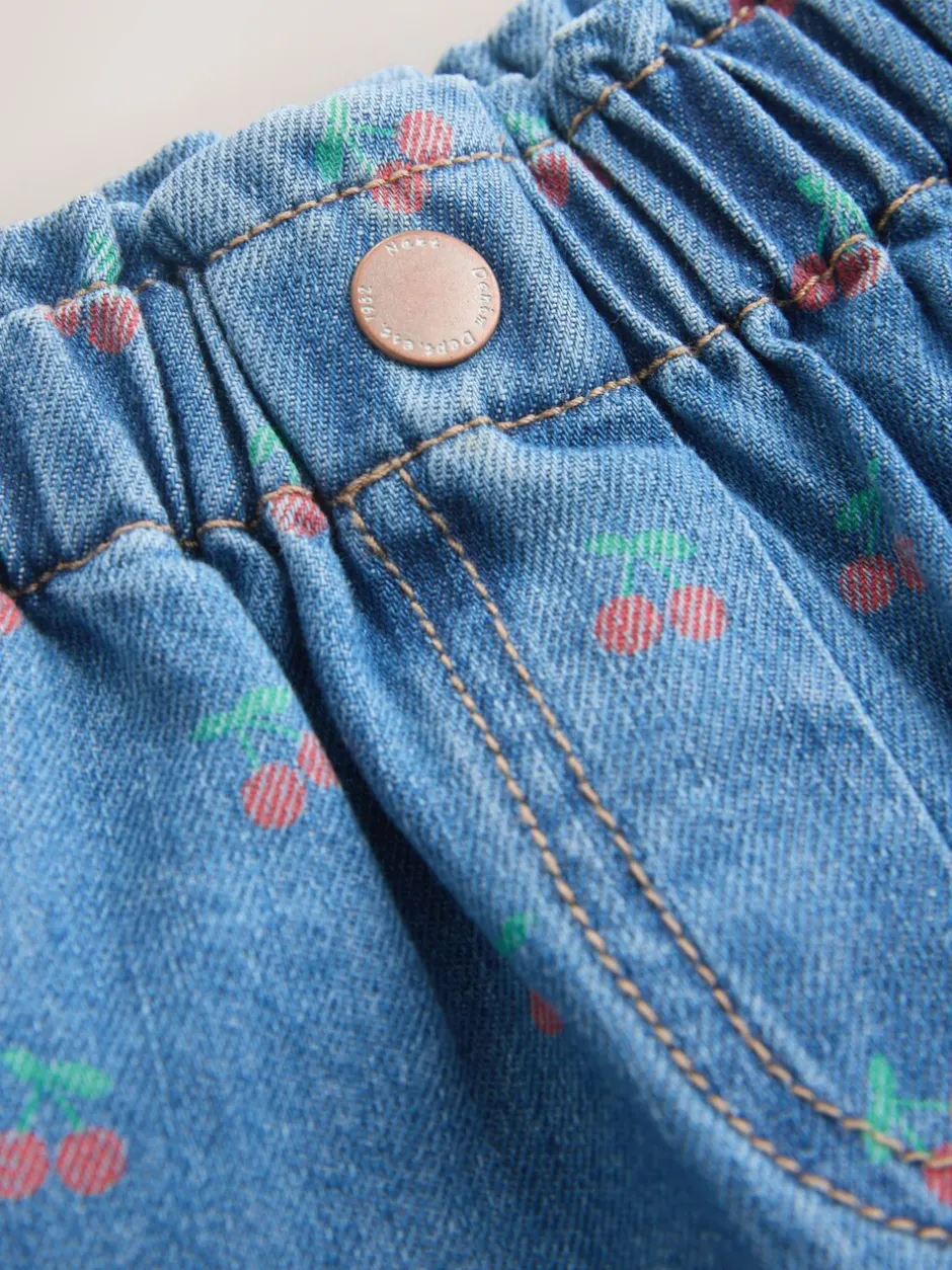 Jeans En Joggingbroeken|Jeans|Next - Jeans met wijde pijpen (3 mnd-7 jr) Kersenprint
