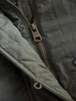 Jassen En Jacks|Next Khaki - Regenbestendige gewatteerde parka (5-13jr)