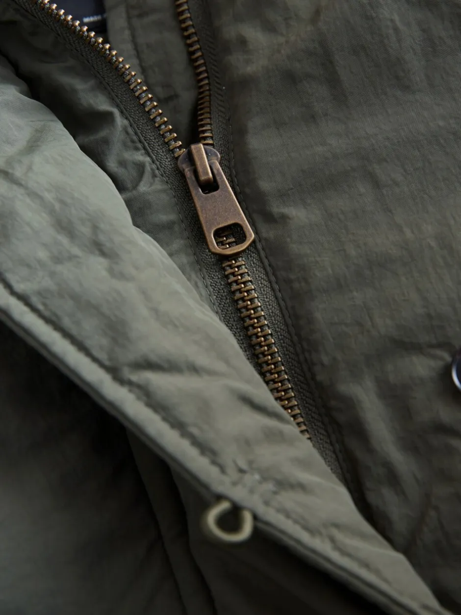 Jassen En Jacks|Next Khaki - Regenbestendige gewatteerde parka (5-13jr)