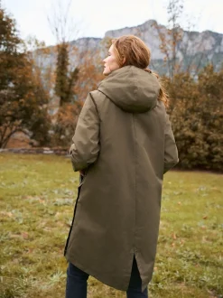 Jassen En Jacks|Moederschap*Seraphine - 3 in 1 Zwangerschaps- en draagparka met Borgvoering Khaki