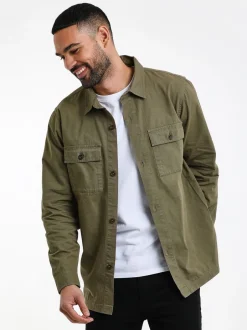 Blazers En Business-Jasjes|Threadbare - - Lichtgewicht jack Khaki