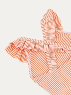 Badkleding|Mori KIDLY By Seersucker Frilled Swimsuit