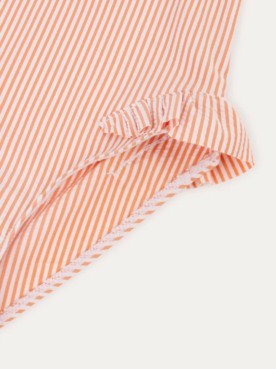 Badkleding|Mori KIDLY By Seersucker Frilled Swimsuit