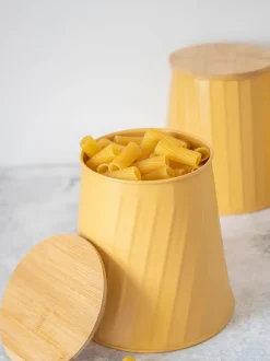 Keukenopslag*Kitchencraft - 3 Pieces opbergblikken Geel