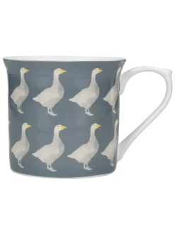 Mokken En Koppen*Kitchencraft Set of 4 Goose Patterned Bone China Mugs