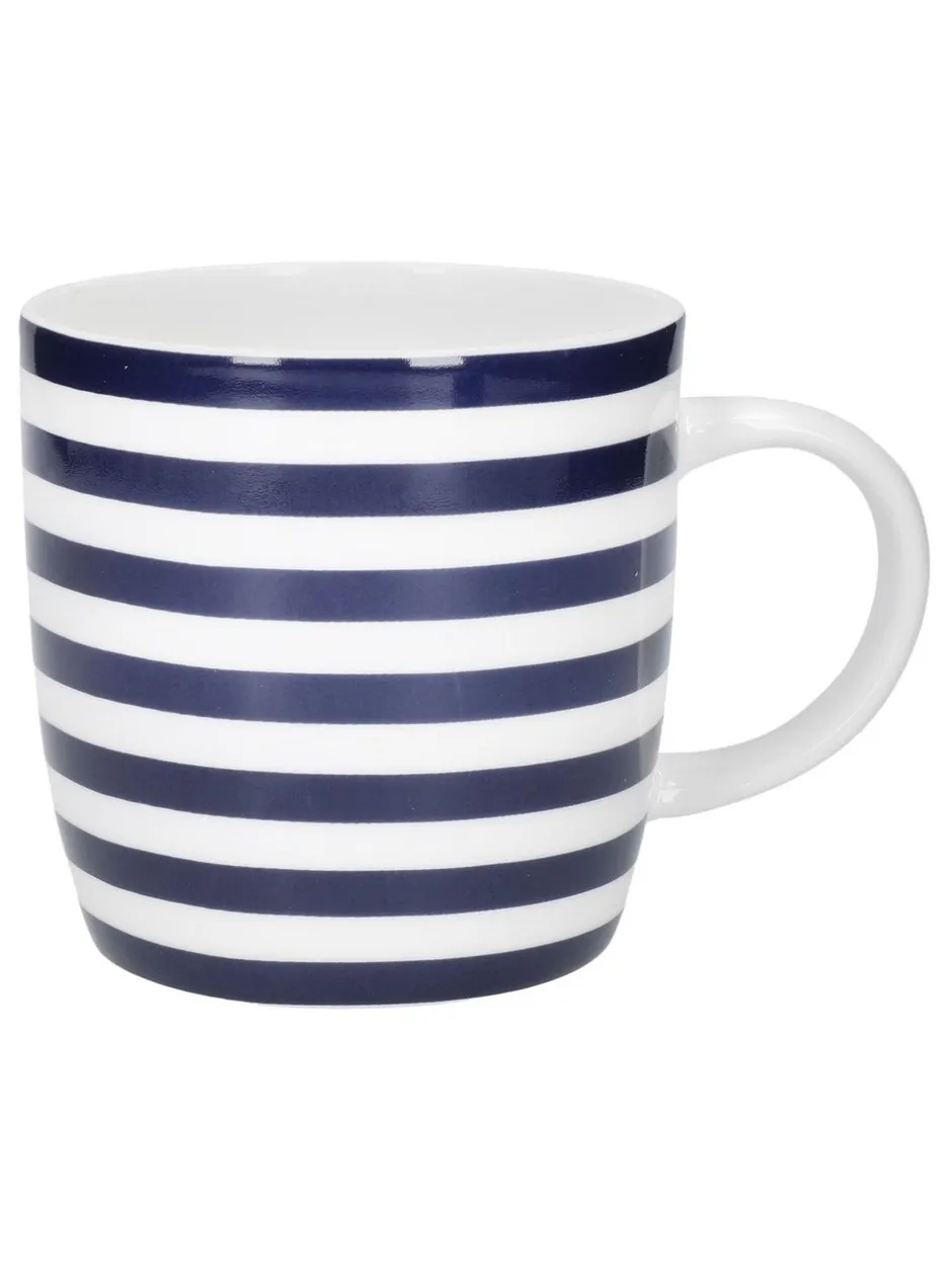 Mokken En Koppen*Kitchencraft Set of 4 Striped Ceramic Mugs