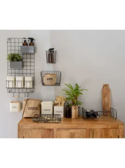 Keukenopslag*Kitchencraft Vintage Style Stackable Metal Wine Rack