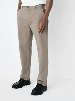 Broeken En Chino's|Next Klei - Straight fit - Stretchy chino