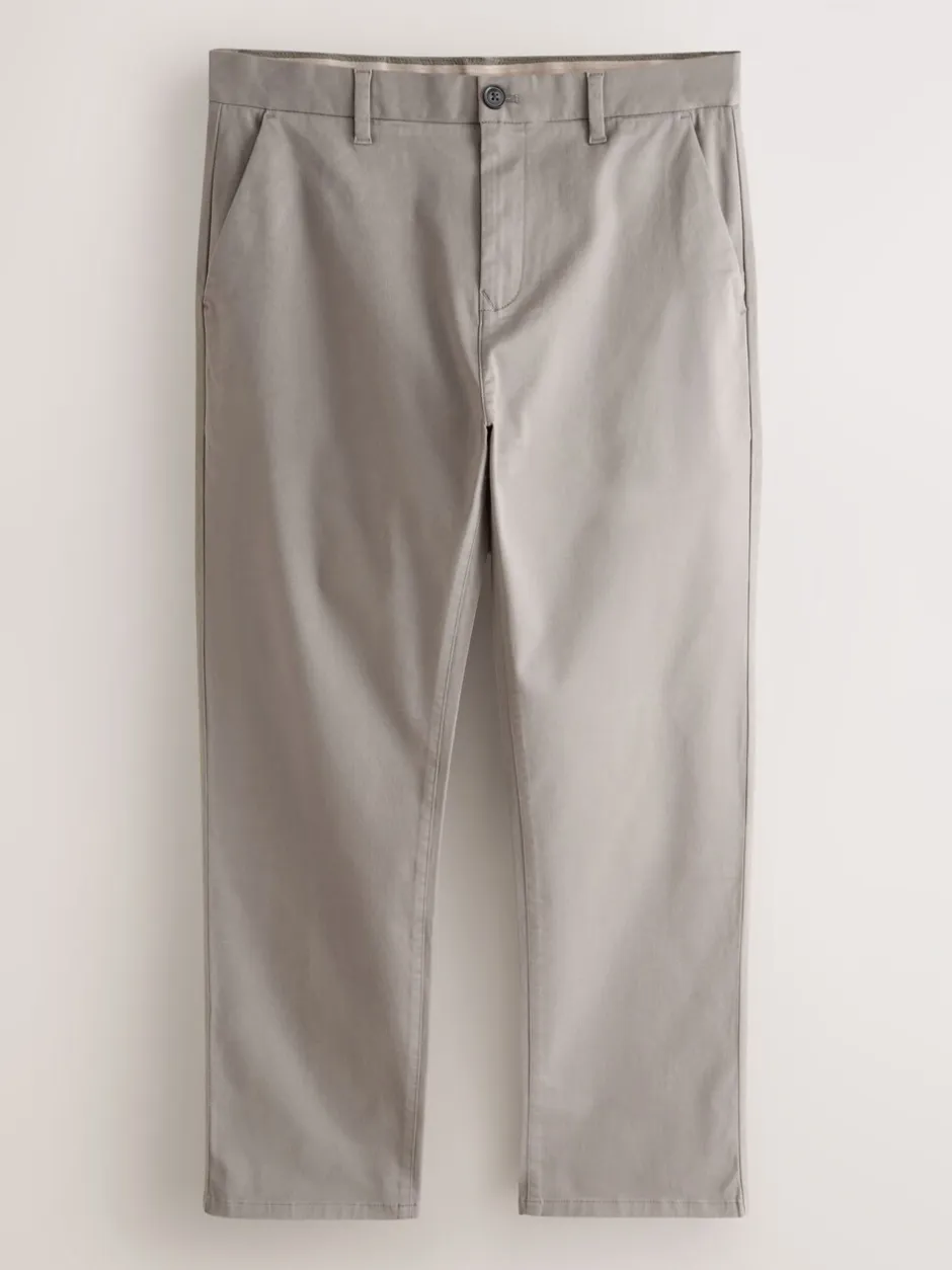 Broeken En Chino's|Next Klei - Straight fit - Stretchy chino